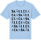 Blue Soul t-shirt med Skällebacka ordlek t-shirt