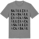Mid Heather Gray t-shirt med Skällebacka ordlek t-shirt
