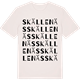 Vintage White t-shirt med Skällenäs ordlek t-shirt