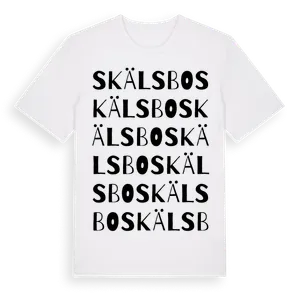 Skälsbo ordlek t-shirt – ekologisk bomull t-shirt från Pinshirt