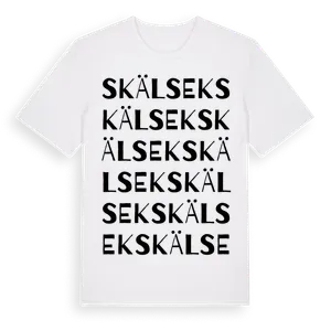 Skälsek ordlek t-shirt – ekologisk bomull t-shirt från Pinshirt