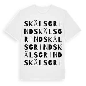 Skälsgrind ordlek t-shirt – ekologisk bomull t-shirt från Pinshirt