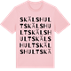 Pink Cotton t-shirt med Skälshult ordlek t-shirt