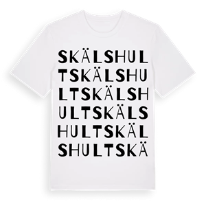Skälshult ordlek t-shirt – ekologisk bomull t-shirt från Pinshirt