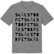 Mid Heather Gray t-shirt med Skälstorpet ordlek t-shirt