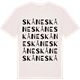 Vintage White t-shirt med Skåne ordlek t-shirt