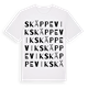 White t-shirt med Skäppevik ordlek t-shirt