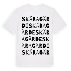 Skäragärde ordlek t-shirt – ekologisk bomull t-shirt från Pinshirt