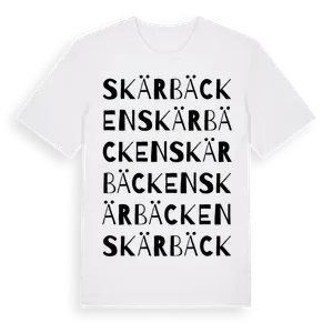 Skärbäcken ordlek t-shirt – ekologisk bomull t-shirt från Pinshirt