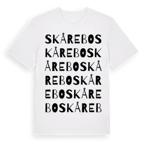 Skårebo ordlek t-shirt – ekologisk bomull t-shirt från Pinshirt