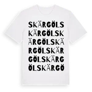 Skärgöl ordlek t-shirt – ekologisk bomull t-shirt från Pinshirt