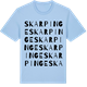 Blue Soul t-shirt med Skarpinge ordlek t-shirt