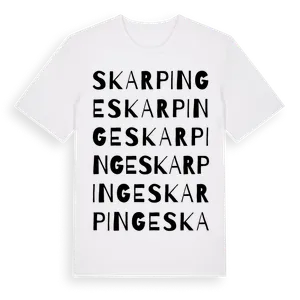 Skarpinge ordlek t-shirt – ekologisk bomull t-shirt från Pinshirt