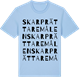 Blue Soul t-shirt med Skarprättaremålen ordlek t-shirt