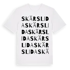 Skärslida ordlek t-shirt – ekologisk bomull t-shirt från Pinshirt
