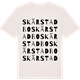 Vintage White t-shirt med Skärstadbo ordlek t-shirt