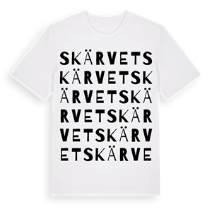 Skärvet ordlek t-shirt – ekologisk bomull t-shirt från Pinshirt