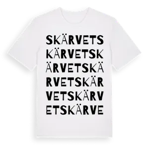 Skärvet ordlek t-shirt – ekologisk bomull t-shirt från Pinshirt