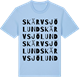 Blue Soul t-shirt med Skärvsjölund ordlek t-shirt