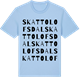 Blue Soul t-shirt med Skattolofsdal ordlek t-shirt