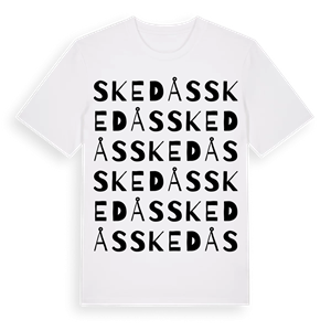 Skedås ordlek t-shirt – ekologisk bomull t-shirt från Pinshirt