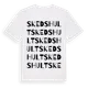 White t-shirt med Skedshult ordlek t-shirt