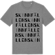 Mid Heather Gray t-shirt med Skinnfällen ordlek t-shirt