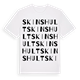 Skinshult ordlek t-shirt