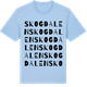 Blue Soul t-shirt med Skogdalen ordlek t-shirt