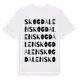 White t-shirt med Skogdalen ordlek t-shirt