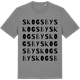 Mid Heather Gray t-shirt med Skogsby ordlek t-shirt