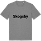 Mid Heather Gray t-shirt med Skogsby fetstil t-shirt