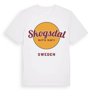 Skogsdal cirkel t-shirt – ekologisk bomull t-shirt från Pinshirt