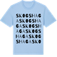 Blue Soul t-shirt med Skogshaga ordlek t-shirt