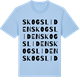 Blue Soul t-shirt med Skogsliden ordlek t-shirt