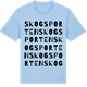 Blue Soul t-shirt med Skogsporten ordlek t-shirt