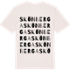 Vintage White t-shirt med Skönberga ordlek t-shirt