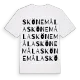 Skönemåla ordlek t-shirt