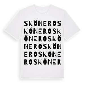 Skönero ordlek t-shirt – ekologisk bomull t-shirt från Pinshirt