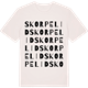 Vintage White t-shirt med Skorpelid ordlek t-shirt