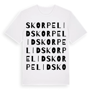 Skorpelid ordlek t-shirt – ekologisk bomull t-shirt från Pinshirt
