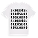 Skorrö ordlek t-shirt