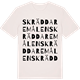 Vintage White t-shirt med Skräddaremålen ordlek t-shirt