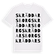 Skräddarsborg ordlek t-shirt