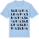 Blue Soul t-shirt med Skrakvik ordlek t-shirt