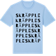 Blue Soul t-shirt med Skräpple ordlek t-shirt