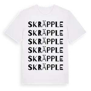 Skräpple ordlek t-shirt – ekologisk bomull t-shirt från Pinshirt