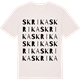Vintage White t-shirt med Skrika ordlek t-shirt