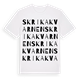 Skrikakvarnen ordlek t-shirt