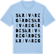 Blue Soul t-shirt med Skrivaregärde ordlek t-shirt